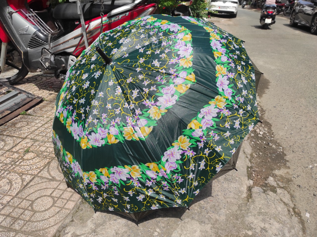 Dù Bấm Xếp 2 Chiều 118X95Cm