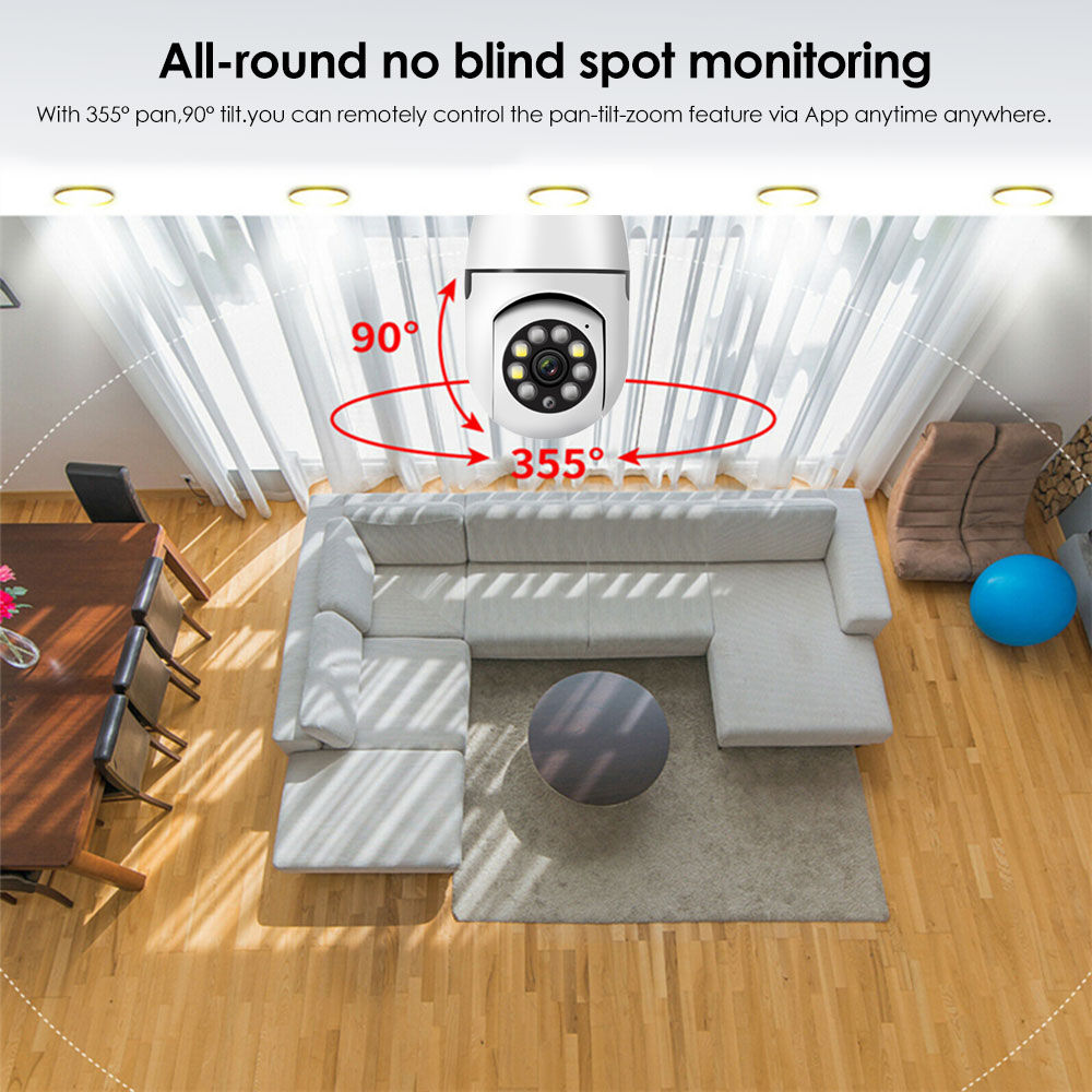Camera Yoosee Bóng Đèn Thế Hệ Mới 8 Led 5.0Mp