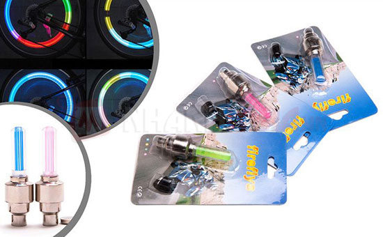 Bộ 2 Đèn Led Gắn Van Xe Hình Trụ