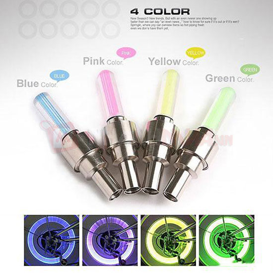 Bộ 2 Đèn Led Gắn Van Xe Hình Trụ