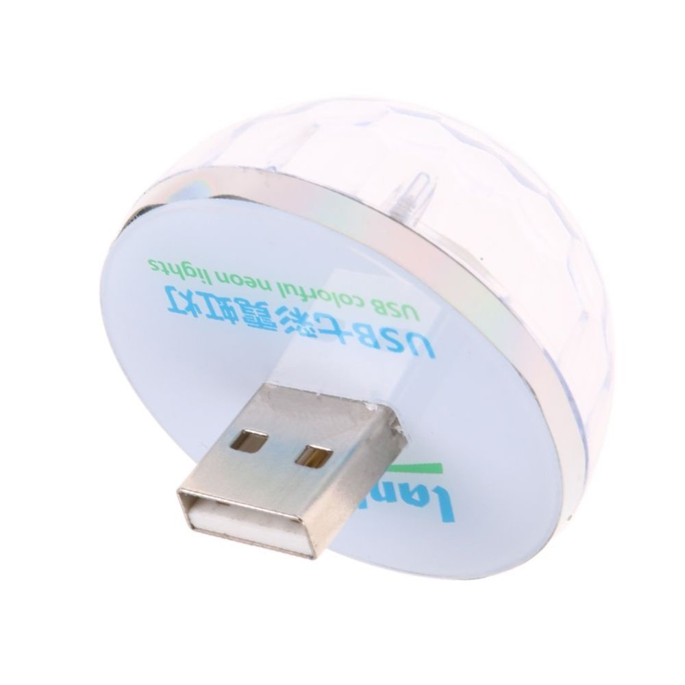 Đèn Vũ Trường Mini Cổng Usb Cảm Ứng Theo Nhạc