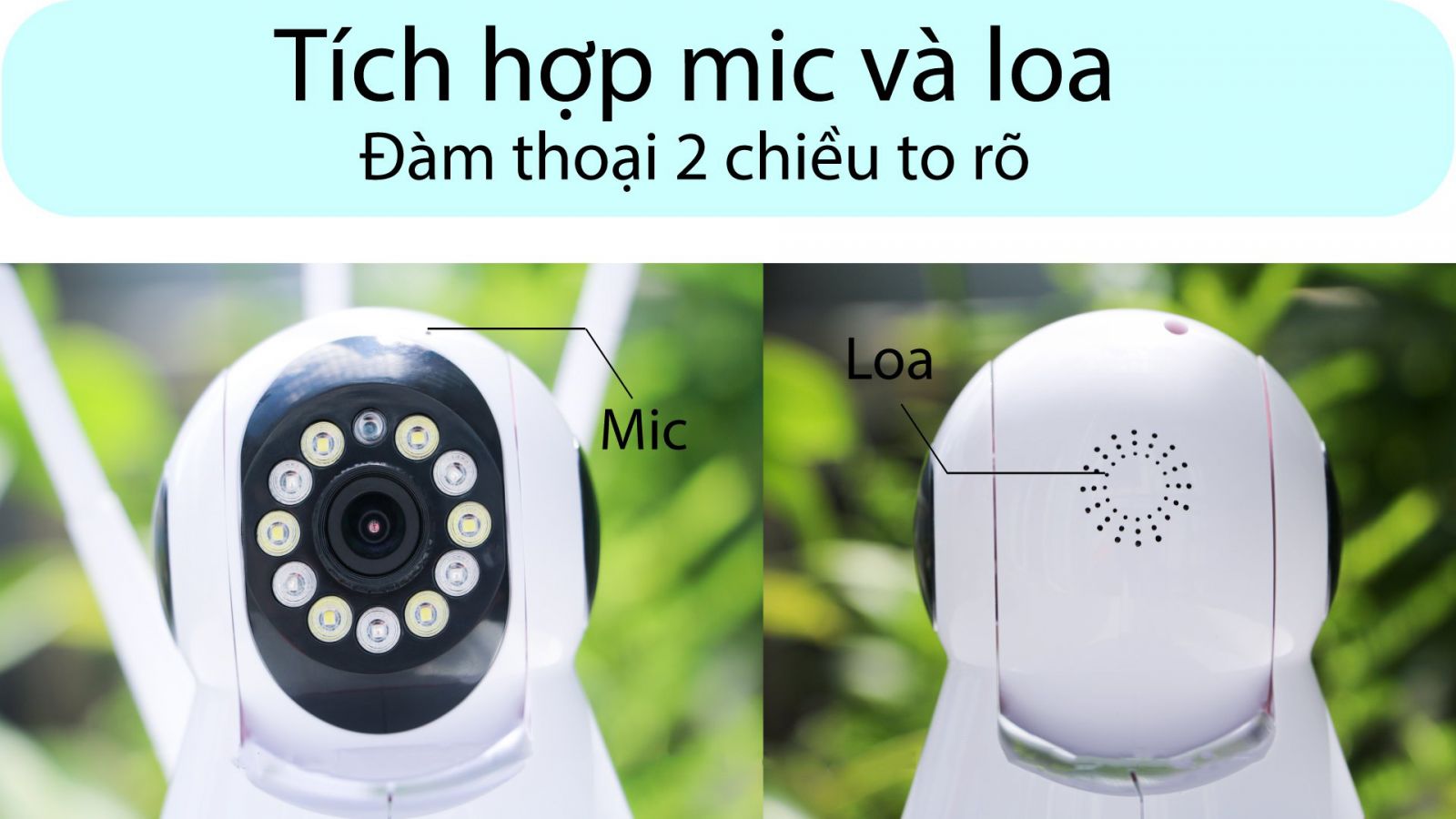 Camera Yoosee 3 Râu 5.0Mpx Siêu Nét Full Hd Hồng Ngoại Quay Đêm Có Màu