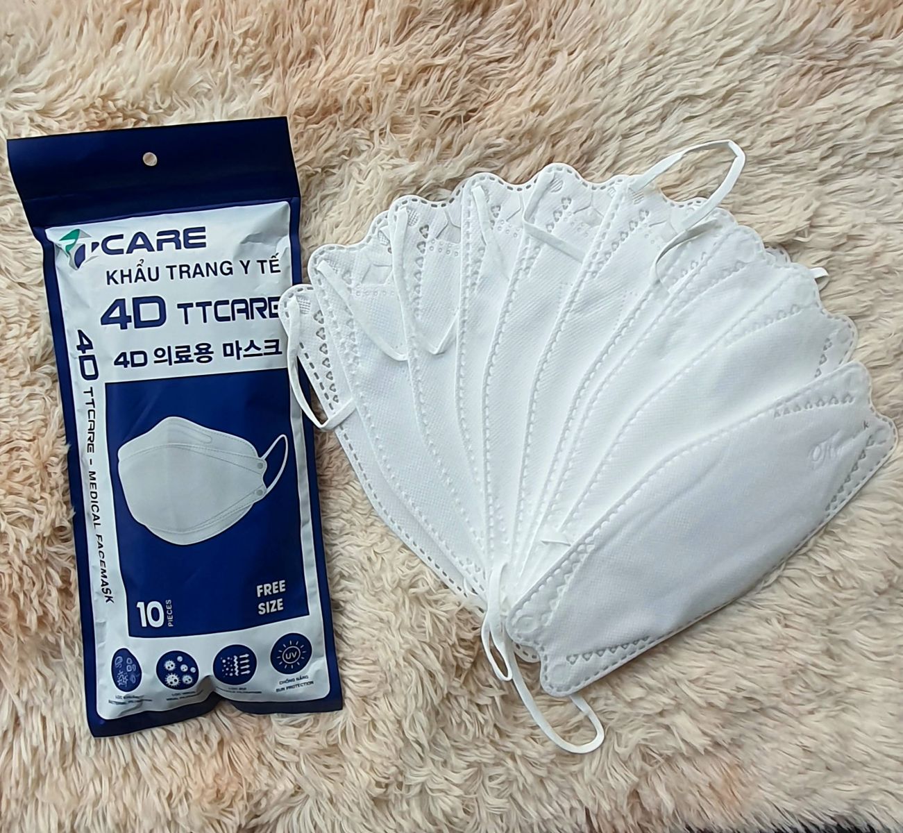 Khẩu Trang Kf94 Kín Mặt Bịch 10 Cái