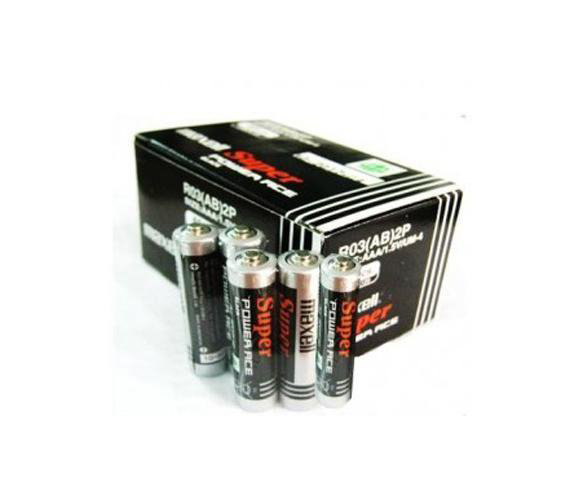 Bộ 8 Viên Pin Tiểu AAA Maxell Super 1.5V Cao Cấp (Đen)