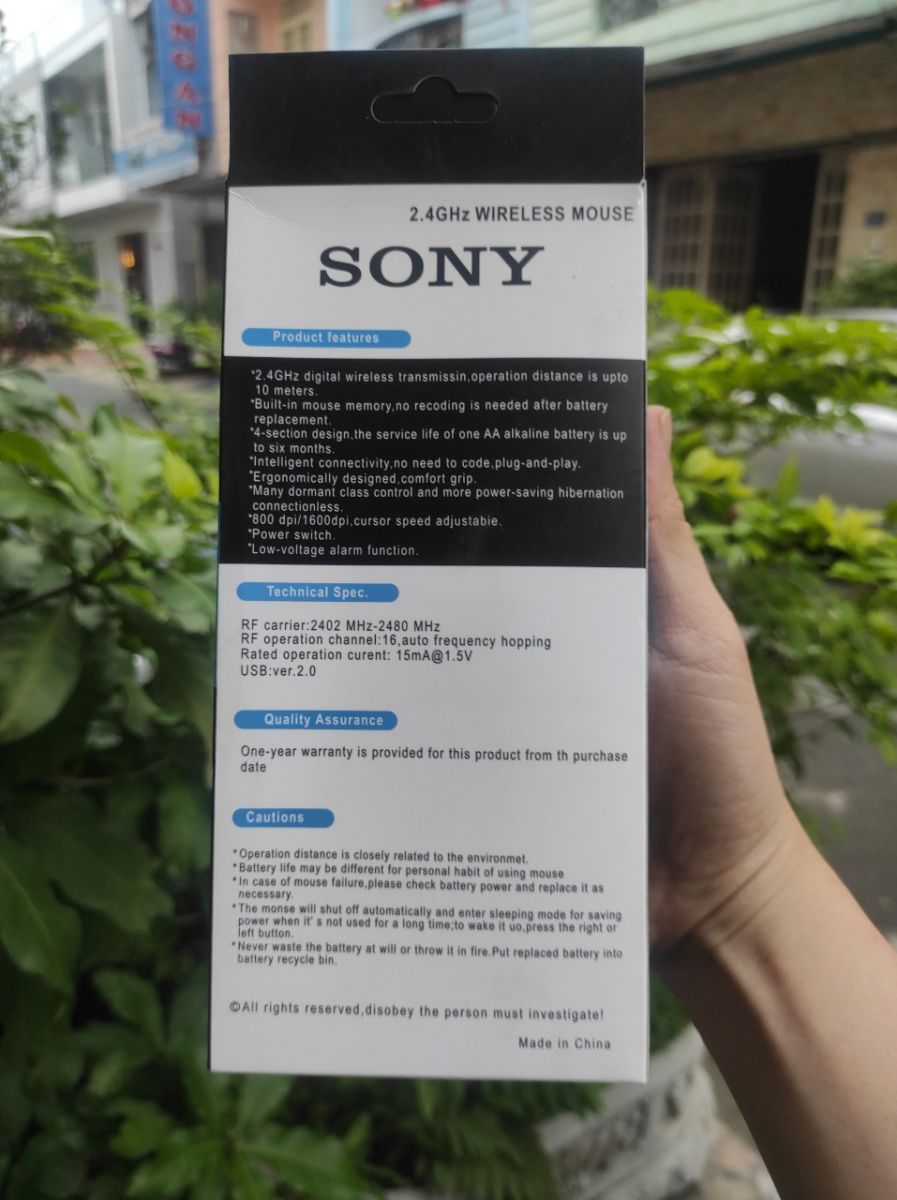 Chuột Không Dây Sony