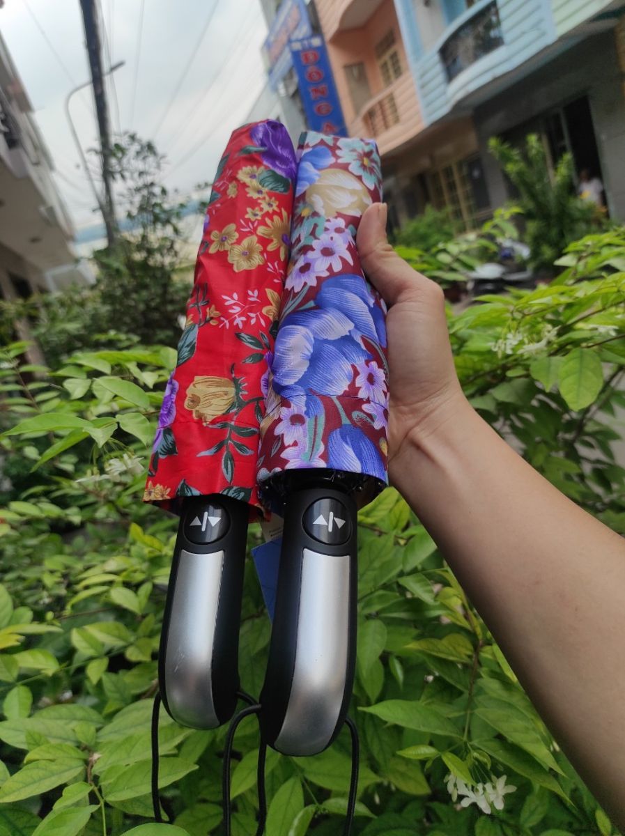 Dù Bấm Xếp 2 Chiều Tự Động Hình Hoa Size Lớn 105cm