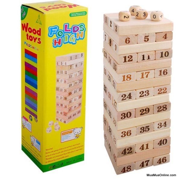 Bộ Trò Chơi Rút Gỗ 48 Thanh Wood Toy
