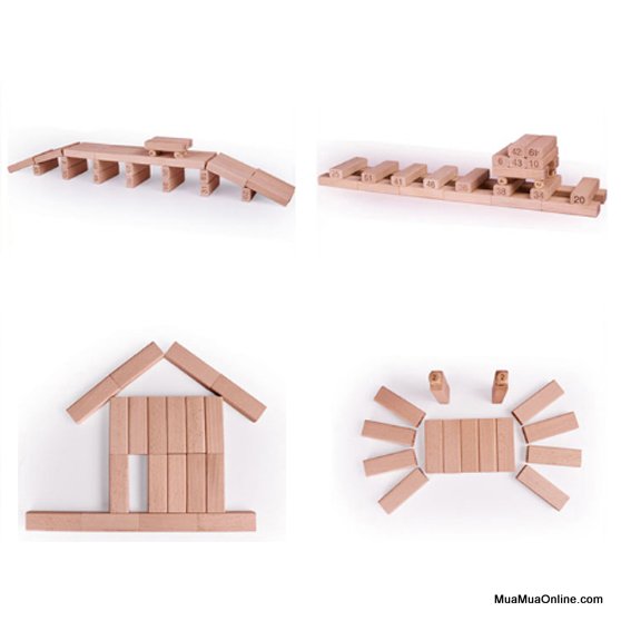 Bộ Trò Chơi Rút Gỗ 48 Thanh Wood Toy