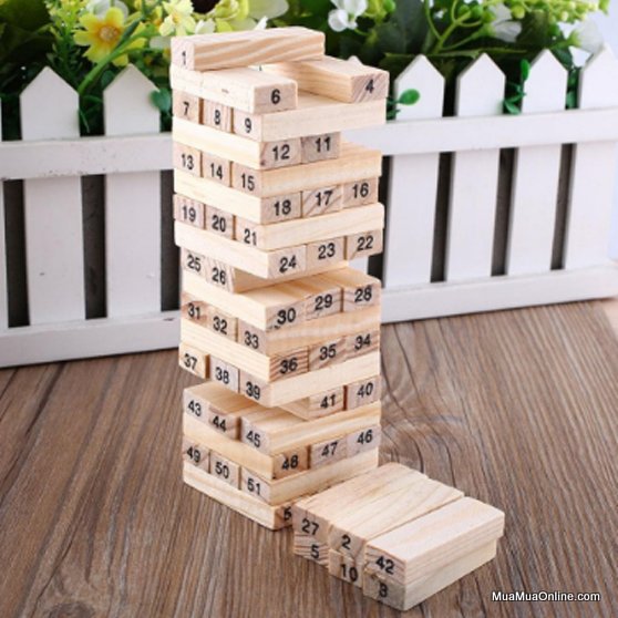 Bộ Trò Chơi Rút Gỗ 48 Thanh Wood Toy