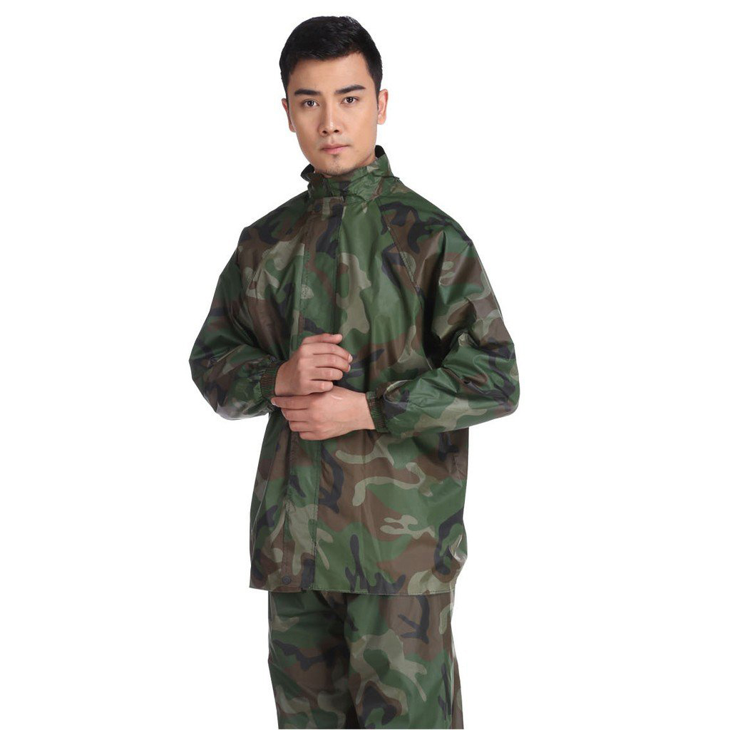 Bộ Áo Mưa Vải Dù Cao Cấp Rằn Ri Size XXL
