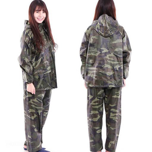 Bộ Áo Mưa Vải Dù Cao Cấp Rằn Ri Size XXL