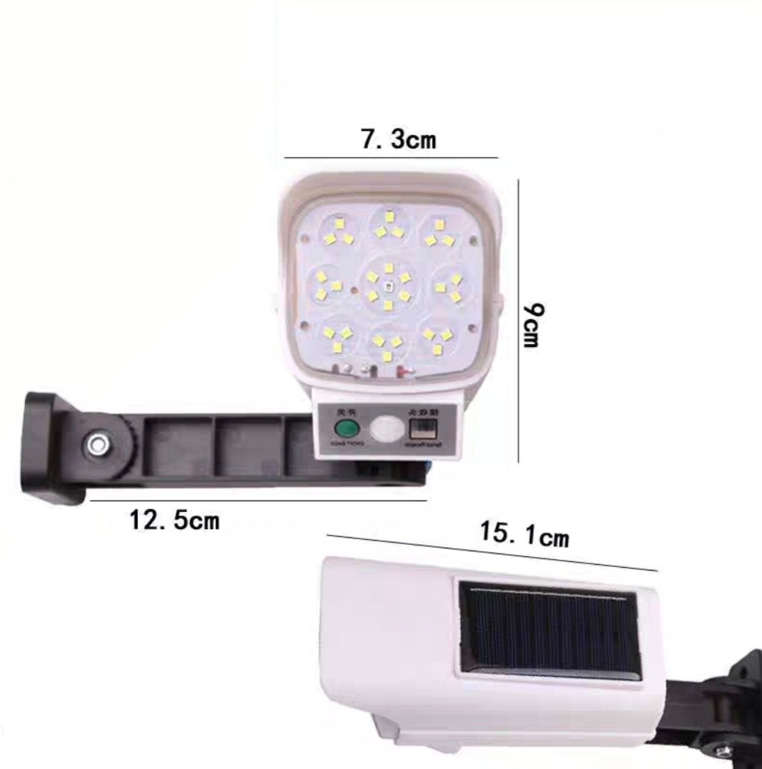 Camera Mô Hình Chống Trộm 30 Led Sạc Pin Năng Lượng Mặt Trời Chống Nước