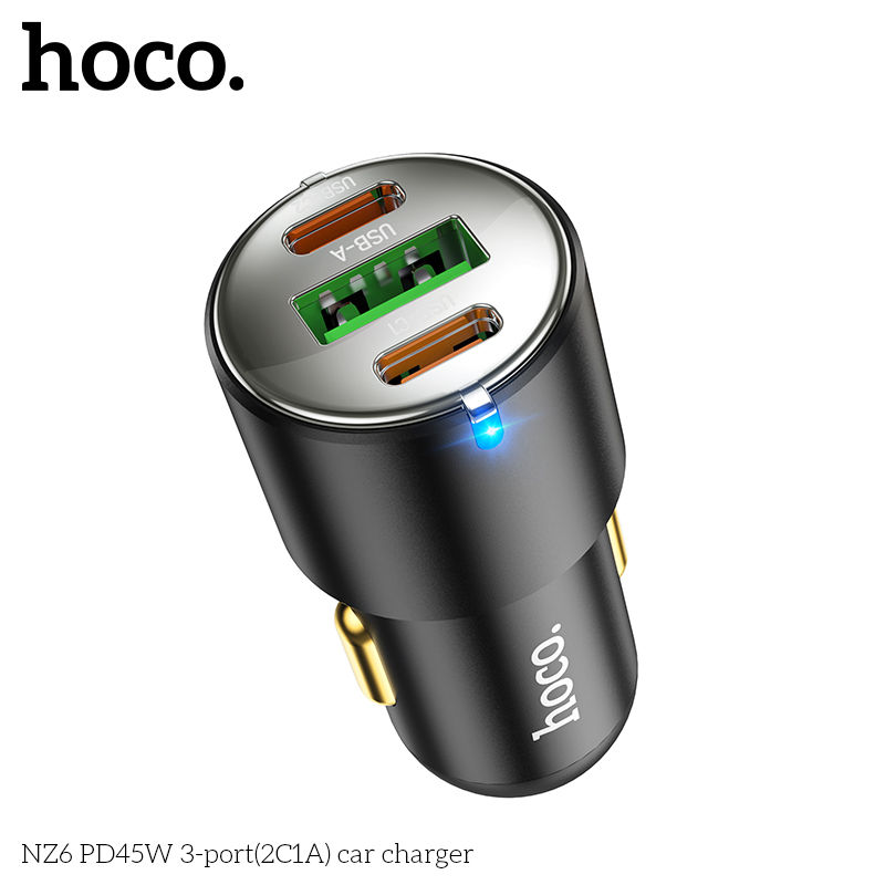 Cốc Sạc Xe Hơi Cao Cấp Nz6 Pd45W+ Q.c 3.0
