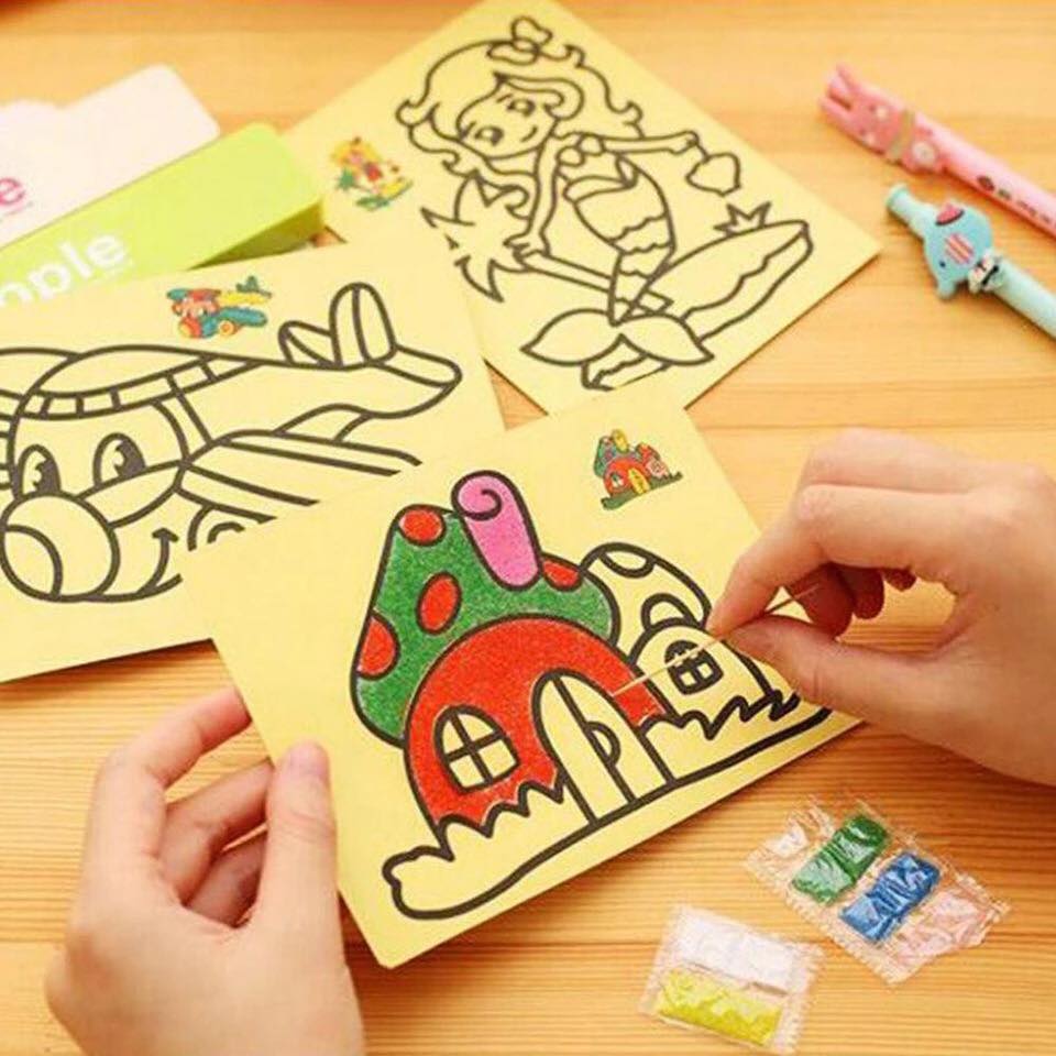 Combo 10 Tranh Cát Cho Bé (nhiều Hình)