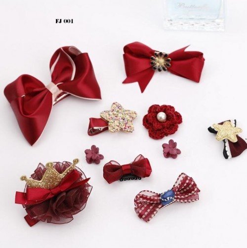 Set 10 Kẹp Tóc Băng Đô Cho Bé Gái