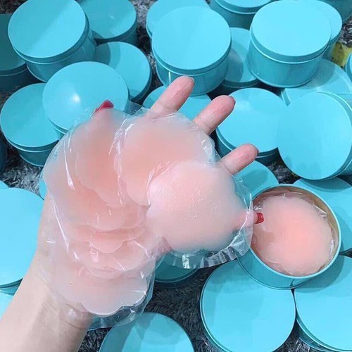 Combo 4 Cặp Dán Ngực Hộp Thiếc Nipple Silicone