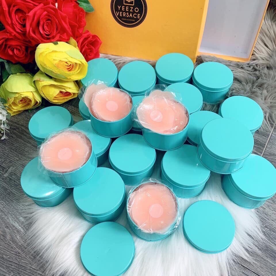 Combo 4 Cặp Dán Ngực Hộp Thiếc Nipple Silicone