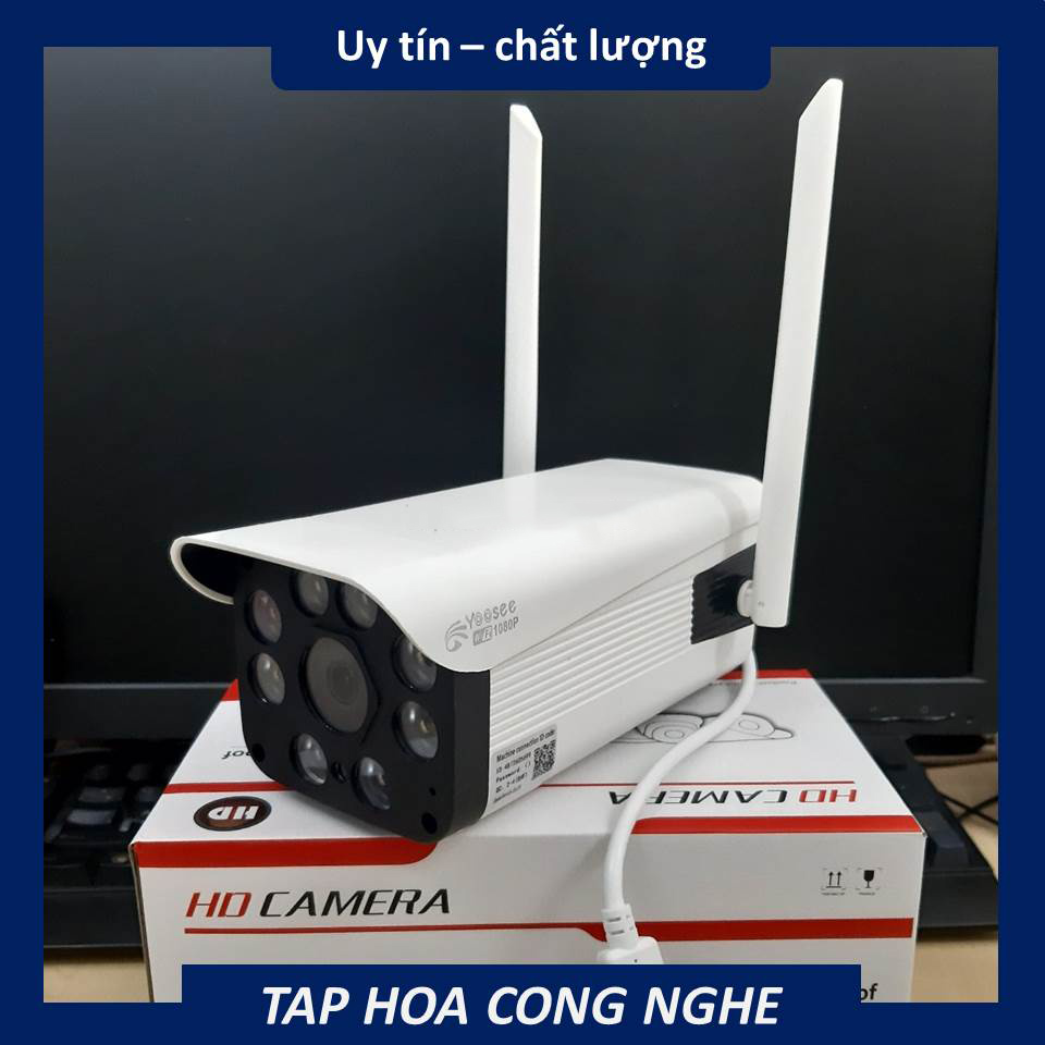 Camera Yoosee Ngoài Trời 218S 8 Led Full HD Hồng Ngoại Kèm Đế Và Adapter