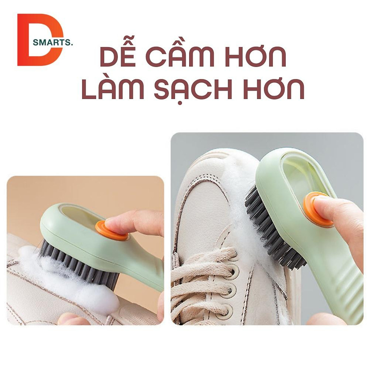 Bàn Chải Chà Giày Có Ngăn Đựng Xà Phòng