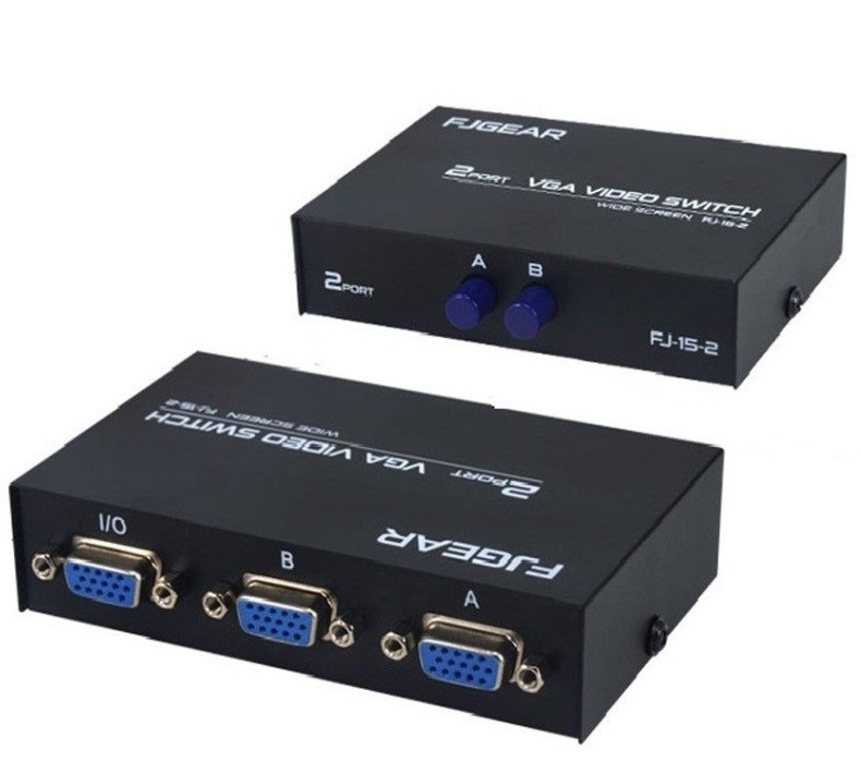 Bộ Chia 2 VGA CPU Ra 1 VGA Màn Hình (Port VGA Switch)