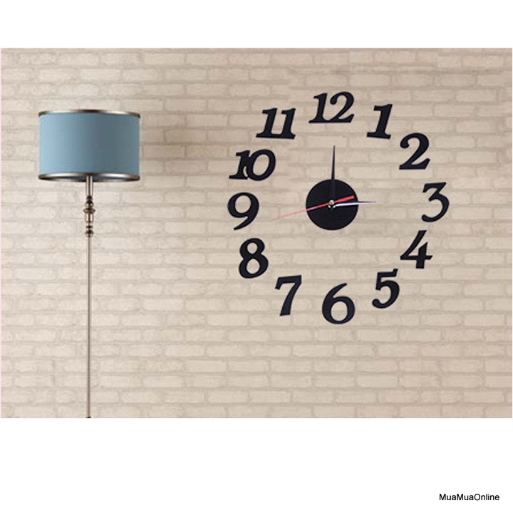 Đồng Hồ Dán Tường Kim Loại 70x110 Cm