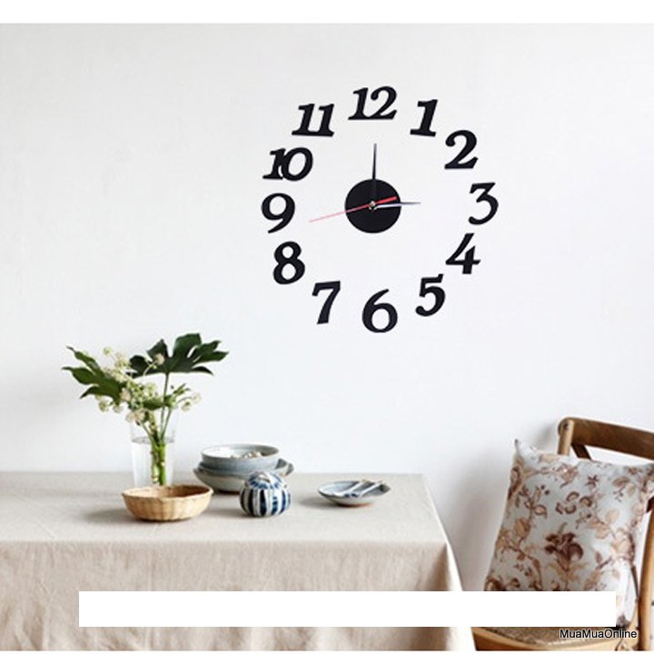 Đồng Hồ Dán Tường Kim Loại 70x110 Cm