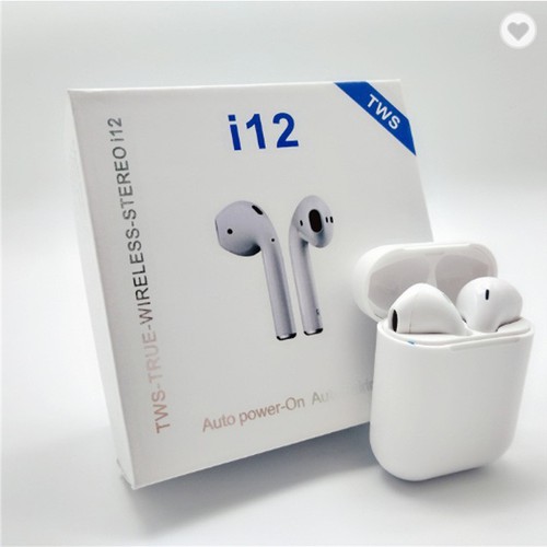 Tai Nghe Bluetooth I12 TWS 5.0 Không Dây Có Đế Sạc