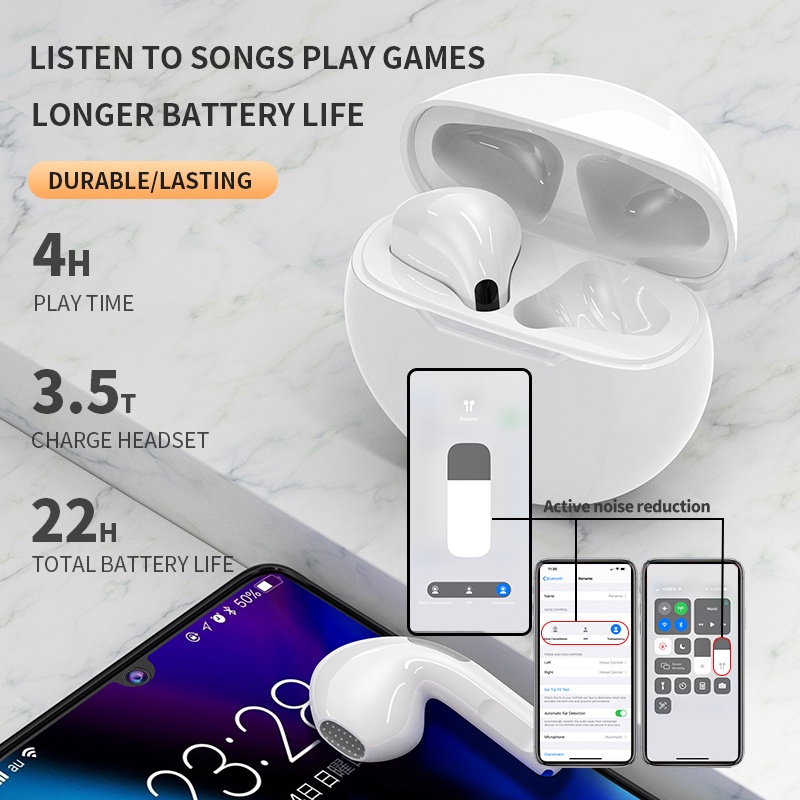 Tai Bluetooth Tws Pro 6 Nhiều Màu