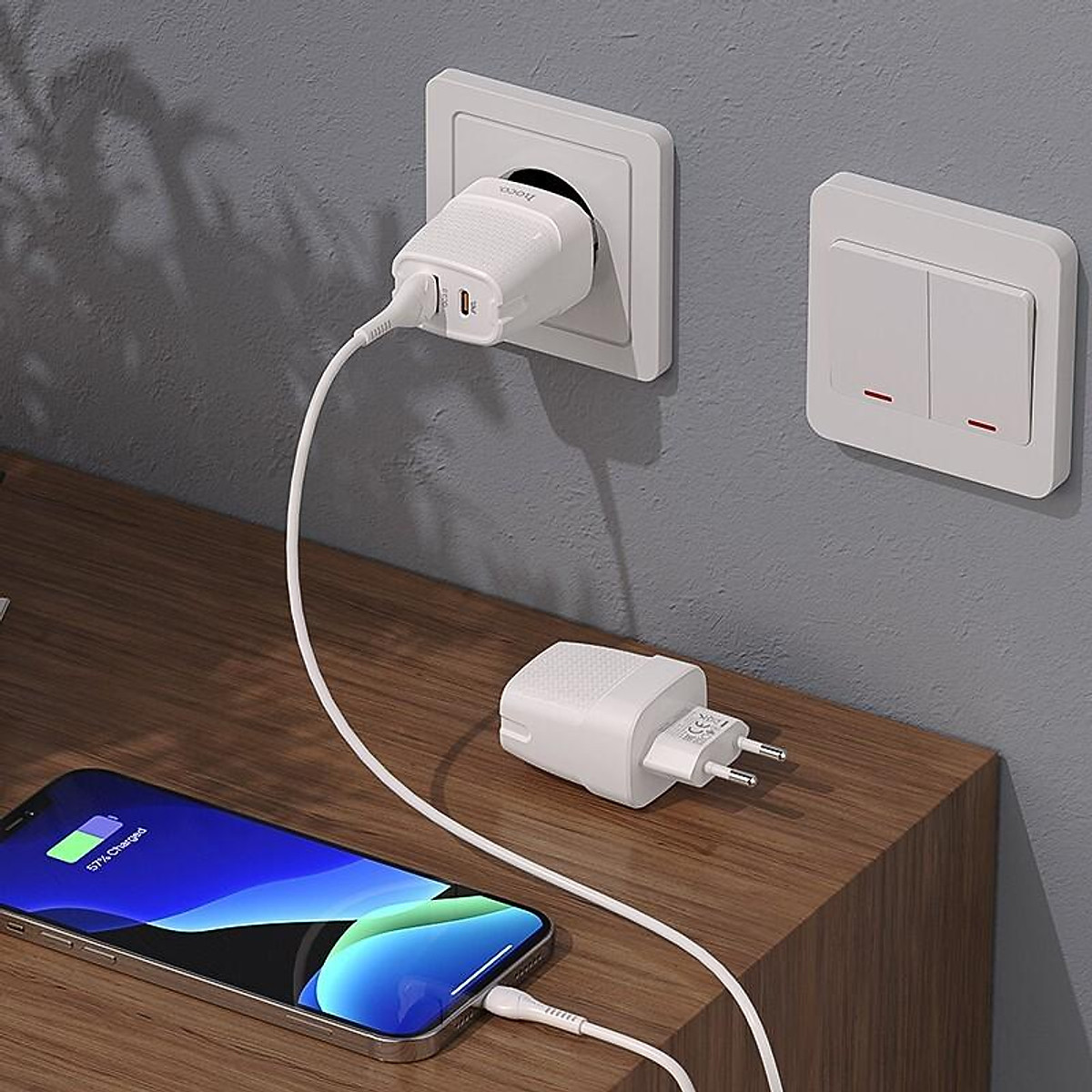 C85A Cốc Sạc Nhanh Pd20W + Qc3.0