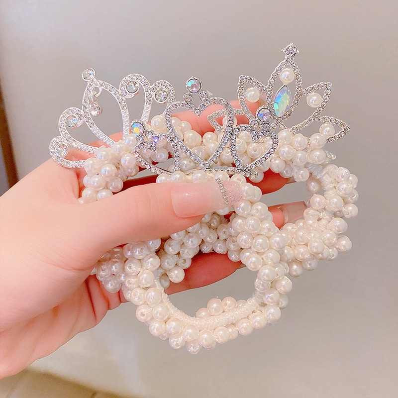 Dây Cột Tóc Đính Hạt Vương Miệng Dây Cột Tóc Đính Hạt Vương Miệng