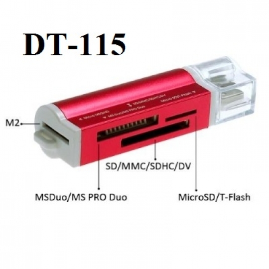 Đầu Đọc Thẻ Nhớ 4 Loại Thẻ Tròn DT-115