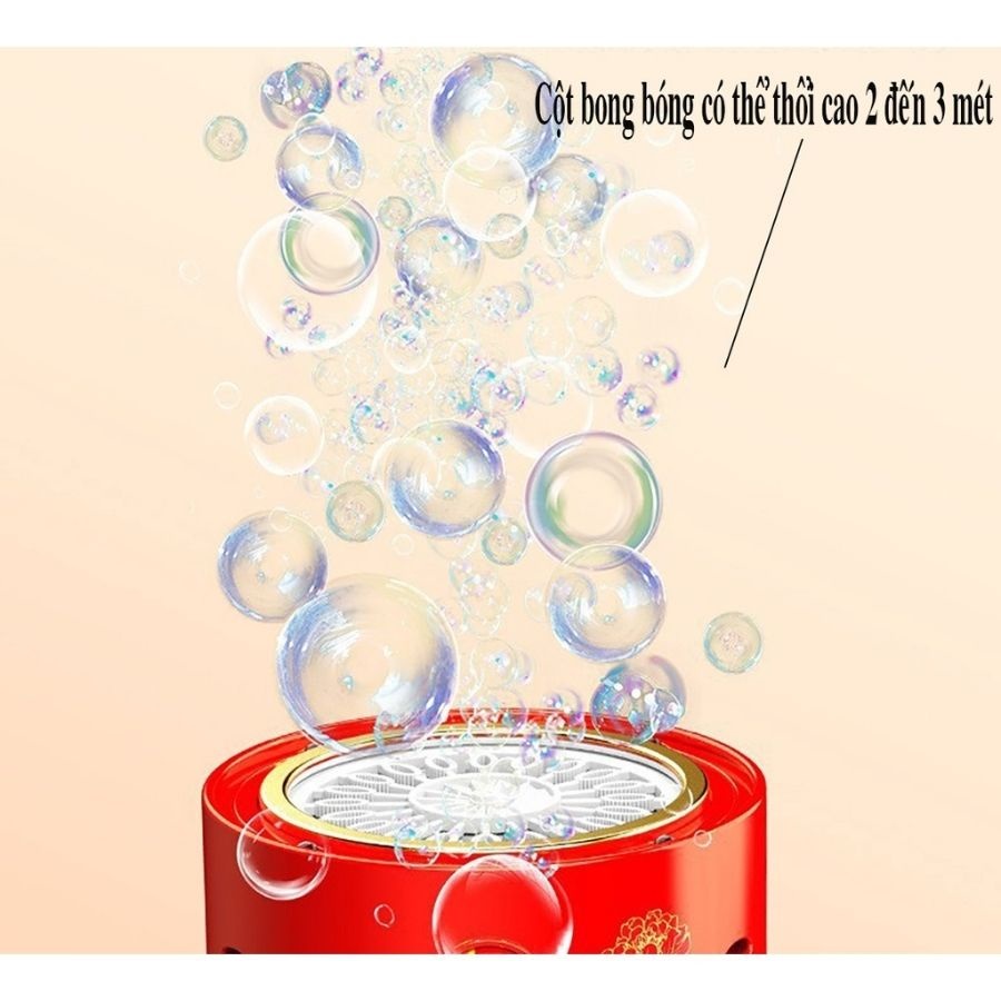 Loa Thổi Bong Bóng Pháo Hoa Tự Động Có Đèn Led Kèm Nhạc Trang Trí Ngày Lễ, Tết