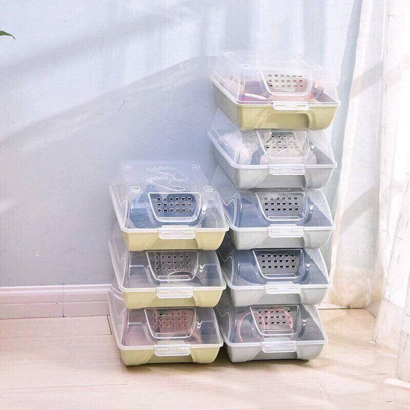 Hộp Đựng Giày Có Nắp Đậy Thoát Khí