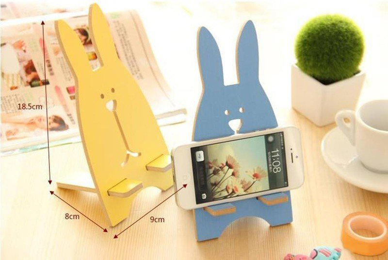 Giá Đỡ Điện Thoại Bằng Gỗ Hình Thỏ