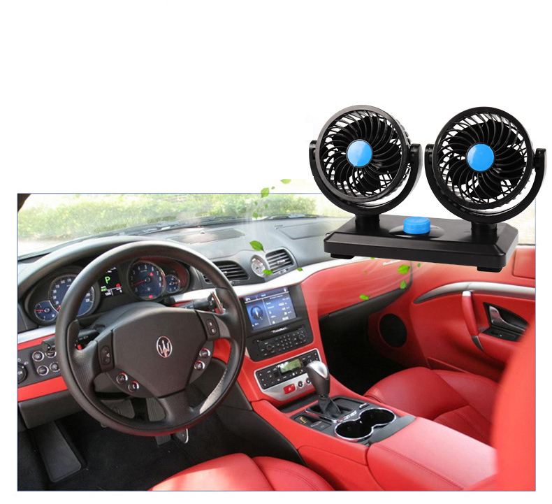 Quạt Đôi Cho Ô Tô Xe Hơi Mitchell 2In1