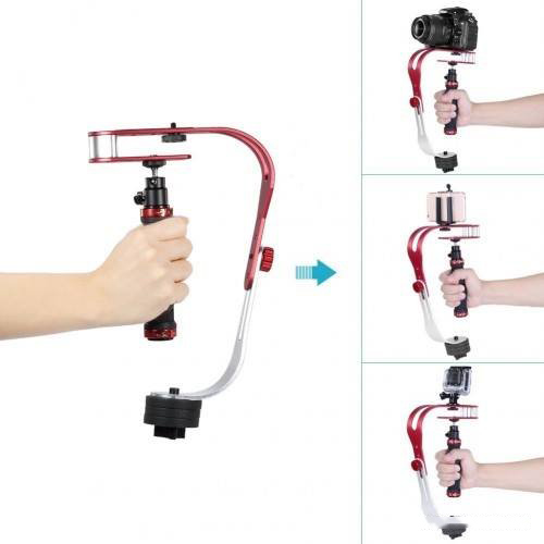 Tay Cầm Quay Phim Chống Rung Cho Máy Ảnh, Điện Thoại, Camera Chuyên Nghiệp