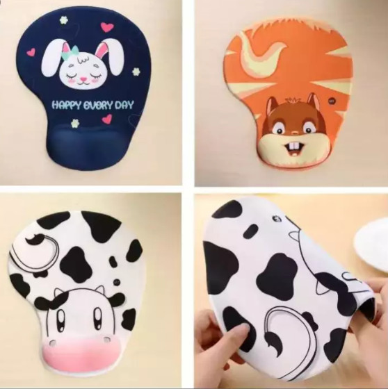 Pad Lót Chuột Có Đệm Đỡ Cổ Tay Hình Thú