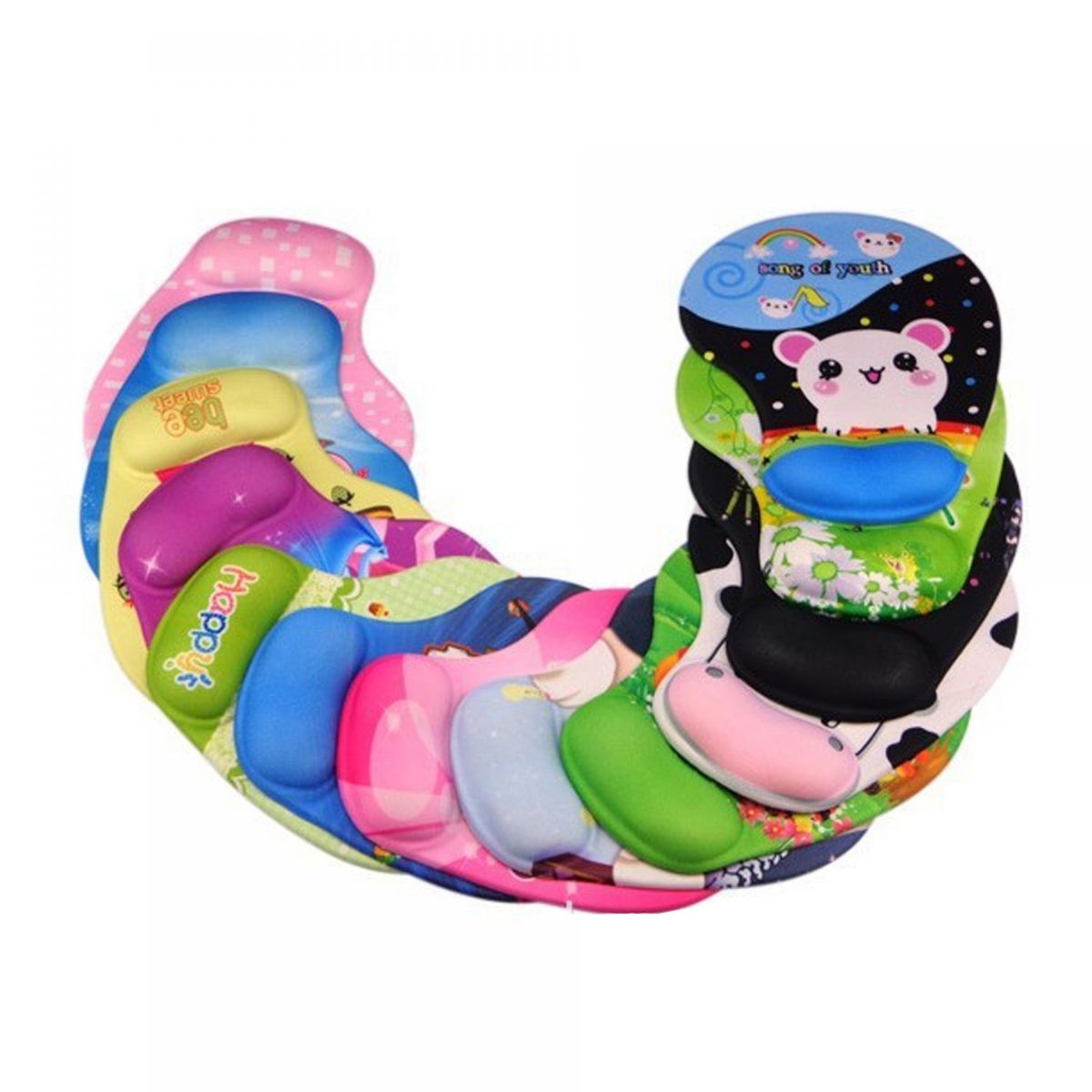 Pad Lót Chuột Có Đệm Đỡ Cổ Tay Hình Thú