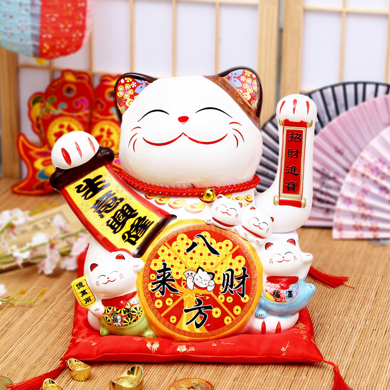 Tượng Mèo Vẩy Tay 20Cm Tượng Mèo Vẩy Tay 20Cm