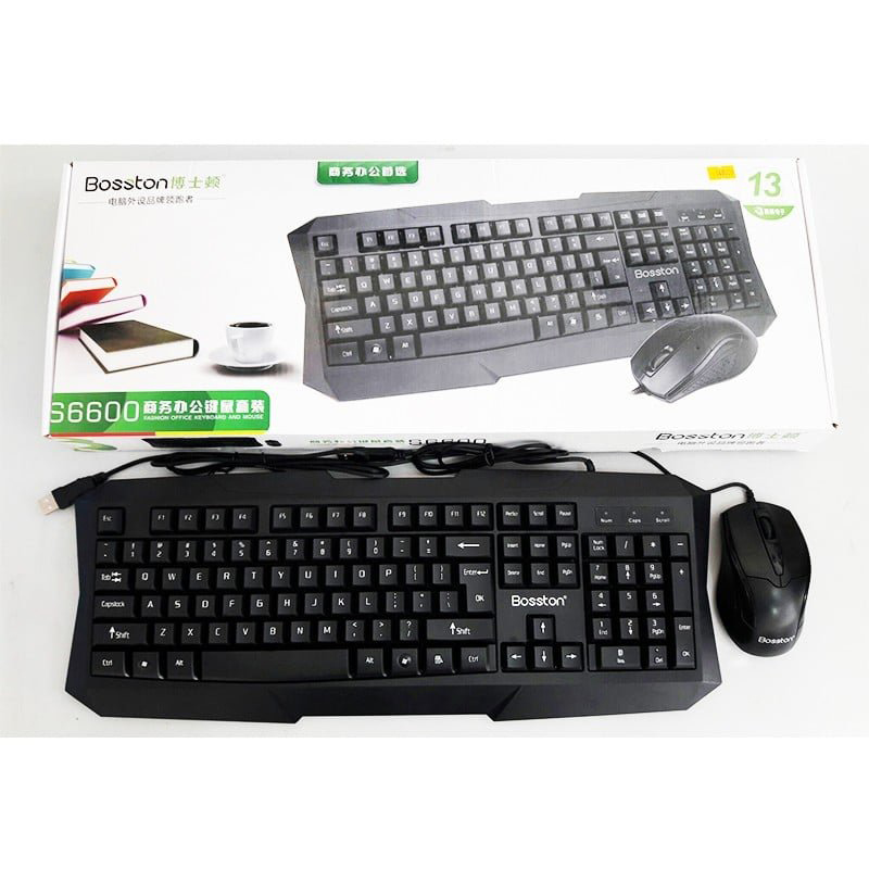 Bộ Chuột Và Bàn Phím Có Dây BOSSTON S6600 Bộ Chuột Và Bàn Phím Có Dây BOSSTON S6600