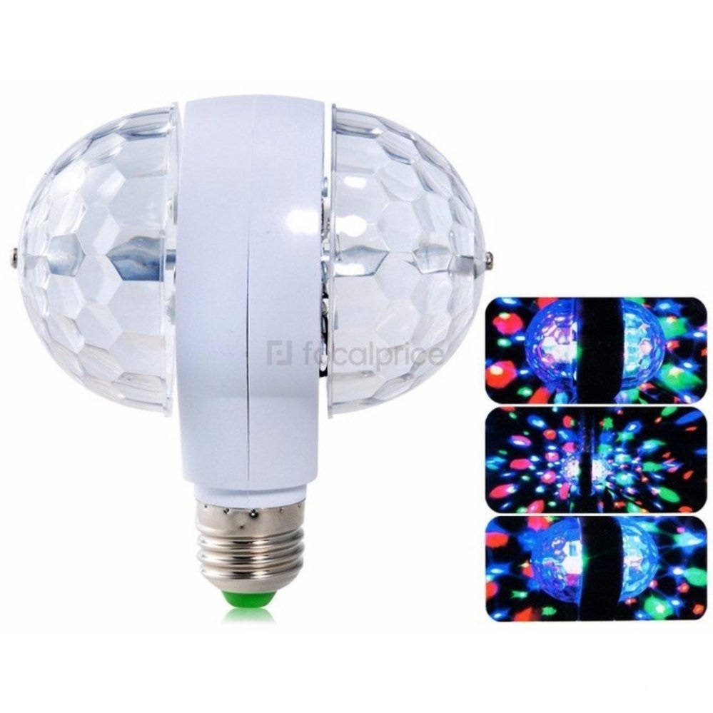 Bóng Đèn Led Đôi Xoay 360 Độ 7 Màu Vũ Trường Cực Đẹp Bóng Đèn Led Đôi Xoay 360 Độ 7 Màu Vũ Trường Cực Đẹp