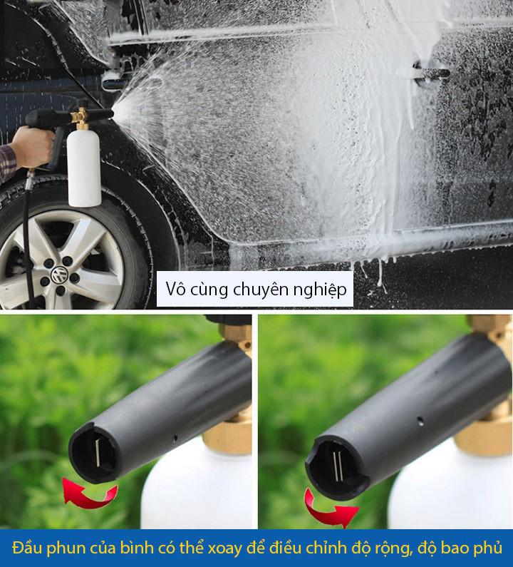 Bình Bọt Tuyết Rửa Xe Cầm Tay