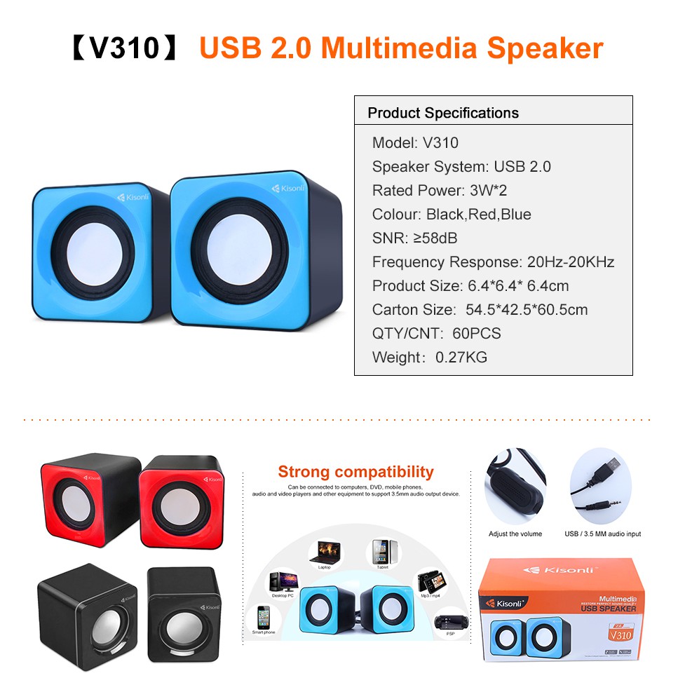 Loa Xí Ngầu 2.0 Kisonli V310