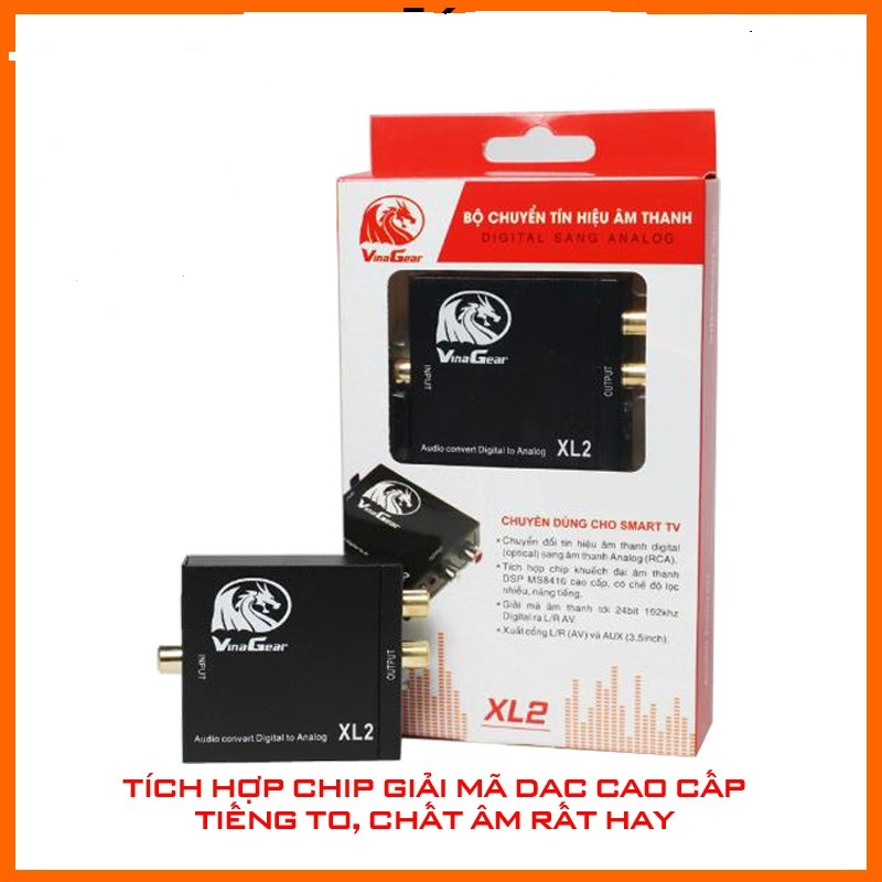 Bộ Chuyển Optical Xl2 Âm Thanh Kèm Cáp 1.5M