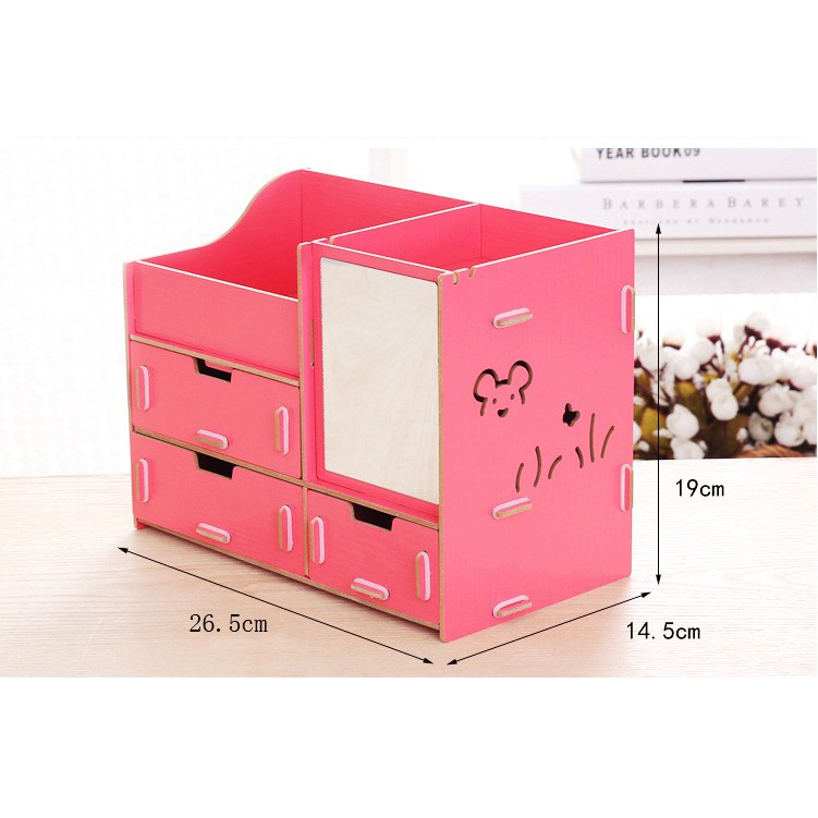 Kệ Dựng My Phẩm 3 Ngăn Có Gương 57