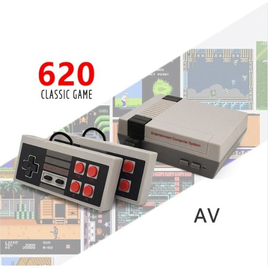 Máy Chơi Game NES 620 Trò Chơi Kèm 2 Tay Game Và Dây AV Lên Tivi Máy Chơi Game NES 620 Trò Chơi Kèm 2 Tay Game Và Dây AV Lên Tivi