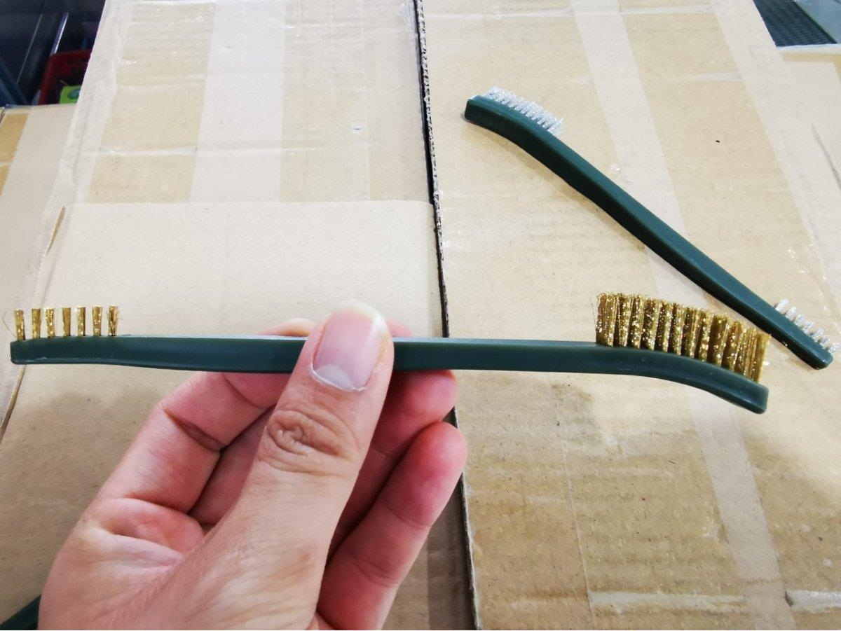 Bộ 3 Bàn Chải 2 Đầu Đa Năng, Bàn Chải Đánh Lốc Máy