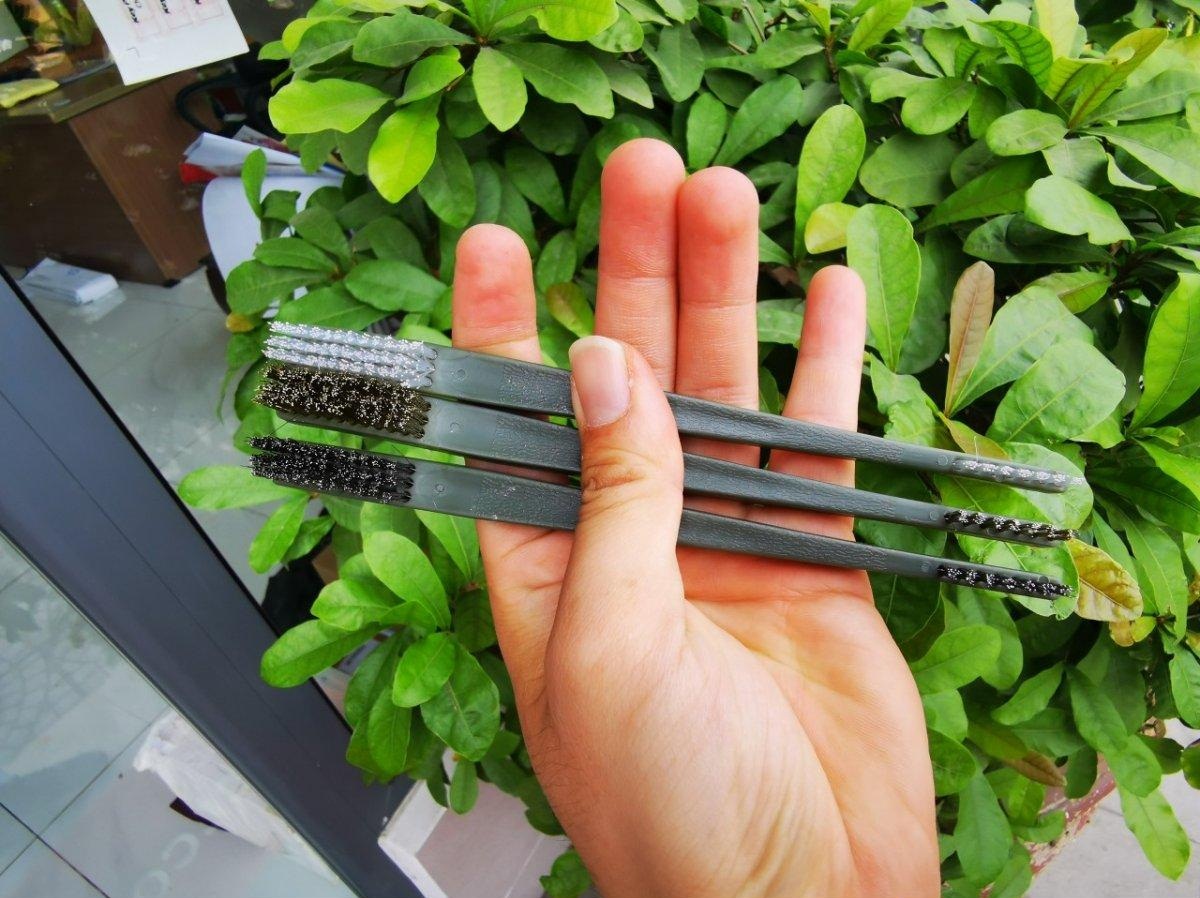 Bộ 3 Bàn Chải 2 Đầu Đa Năng, Bàn Chải Đánh Lốc Máy
