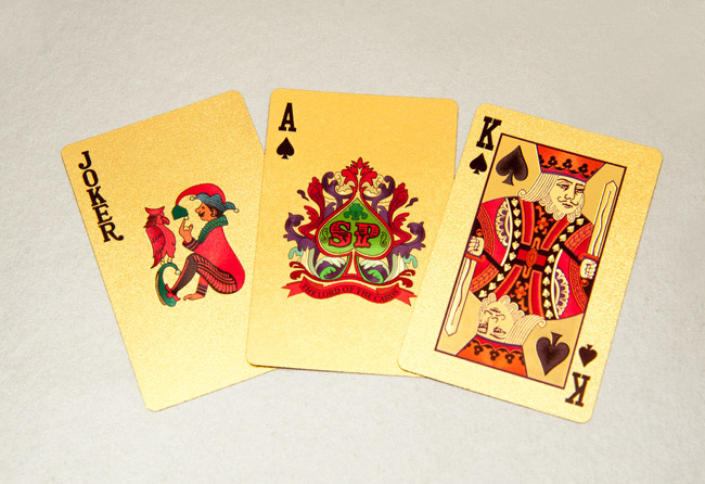 Bộ Bài Tây Mạ Vàng 24K