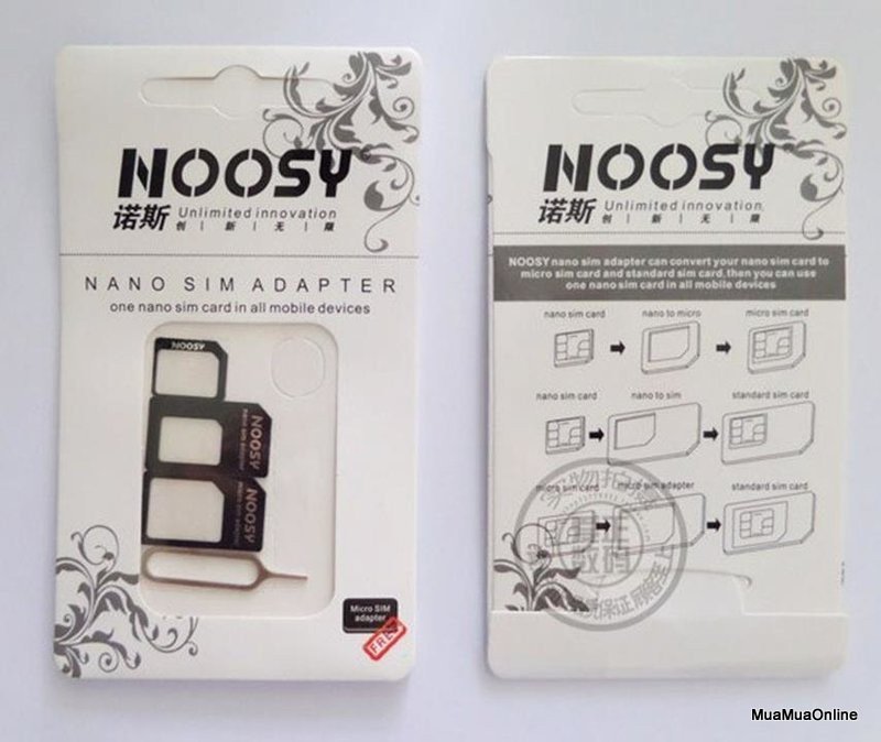 Bộ Chuyển Đổi Sim Đa Năng Noosy Tặng Que Chọc Sim Cao Cấp